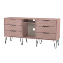 Harlequin 6 Drawer Sideboard in Kobe Pink - Ready Assembled