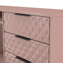 Harlequin 6 Drawer Sideboard in Kobe Pink - Ready Assembled