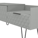Harlequin 2 Drawer Coffee TV Unit in Dusk Grey - Ready Assembled