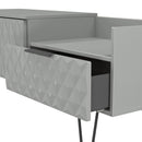 Harlequin 2 Drawer Coffee TV Unit in Dusk Grey - Ready Assembled