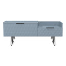 Harlequin 2 Drawer Coffee TV Unit in Denim Blue - Ready Assembled