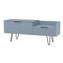 Harlequin 2 Drawer Coffee TV Unit in Denim Blue - Ready Assembled