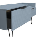Harlequin 2 Drawer Coffee TV Unit in Denim Blue - Ready Assembled