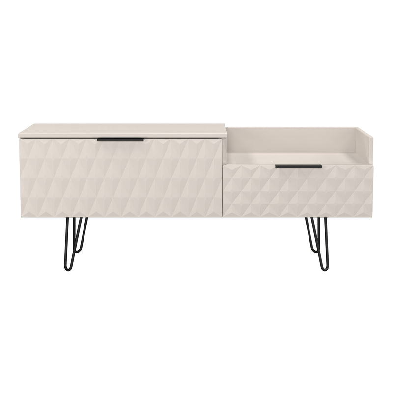 Harlequin 2 Drawer Coffee TV Unit in Kashmir Matt - Ready Assembled