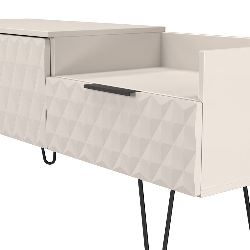 Harlequin 2 Drawer Coffee TV Unit in Kashmir Matt - Ready Assembled