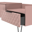 Harlequin 2 Drawer Coffee TV Unit in Kobe Pink - Ready Assembled