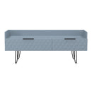 Harlequin 2 Drawer Coffee TV Unit in Denim Blue - Ready Assembled