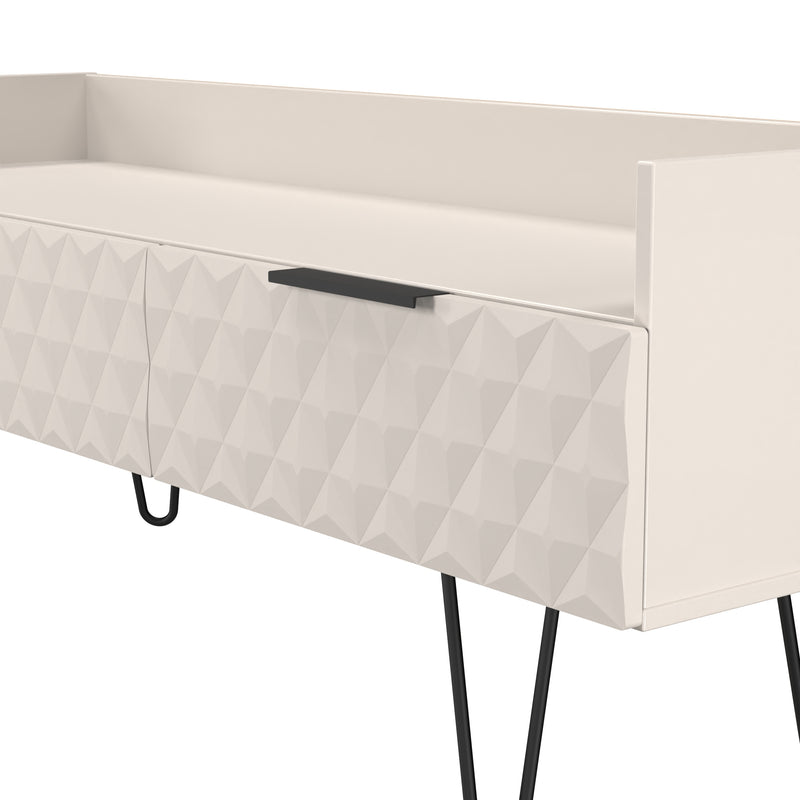 Harlequin 2 Drawer Coffee TV Unit in Kashmir Matt - Ready Assembled