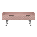 Harlequin 2 Drawer Coffee TV Unit in Kobe Pink - Ready Assembled
