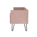 Harlequin 2 Drawer Coffee TV Unit in Kobe Pink - Ready Assembled