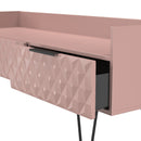 Harlequin 2 Drawer Coffee TV Unit in Kobe Pink - Ready Assembled