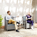 Outsunny 2 Pieces Rattan Garden Chairs, Cushioned Rattan Chairs