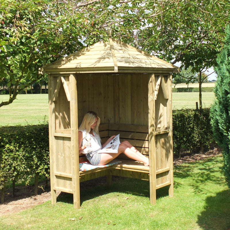 Honeysuckle Corner Pressure Treated Arbour