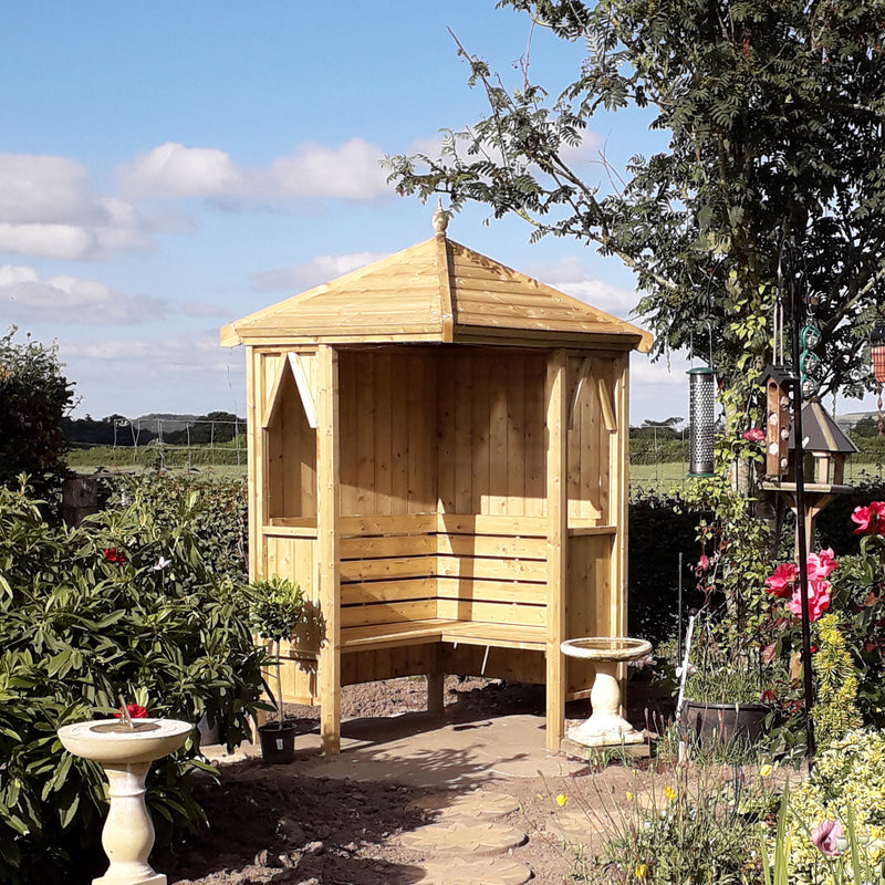 Honeysuckle Corner Pressure Treated Arbour