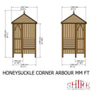 Honeysuckle Corner Pressure Treated Arbour