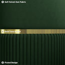 HOMCOM Round Pouffe, Storage Footstool with Cushioned Top