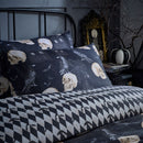 Fusion Gothic Skulls Duvet Cover Set in Black