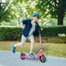 AIYAPLAY Kids Scooter, Foldable Kick Scooter w/ Adjustable Handlebar, Pink