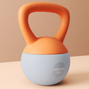 SPORTNOW Kettlebell W/ Soft Body And Non-Slip Handle, Orange And Grey