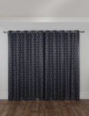 Hartford - Woven Thermal Blackout Eyelet Curtains in Navy 90 x Drop 72" (228 x 183cm)