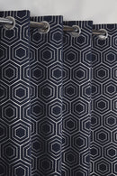 Hartford - Woven Thermal Blackout Eyelet Curtains in Navy 90 x Drop 72" (228 x 183cm)