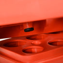 HOMCOM Aerobic Step Three-Level Adjustable Exercise Stepper, Grey and Red