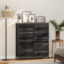 HOMCOM Fabric Chest Of Drawers, 8 Drawer Dresser For Bedroom