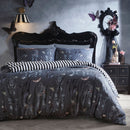 Fusion Bows Noir Duvet Cover Set in Grey
