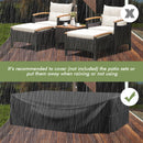 5 Pieces Patio Rattan Furniture Set With Cushions And Ottomans