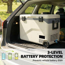 Outsunny Compressor Car Fridge Freezer, Camping Refrigerator W/ App Control