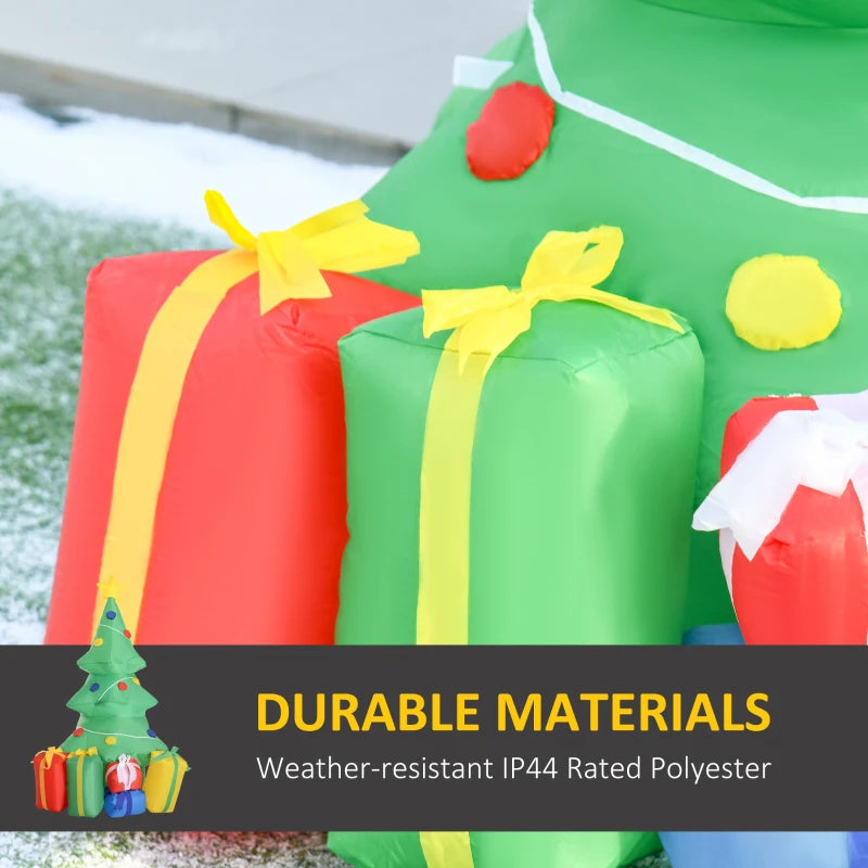HOMCOM 5ft Inflatable Christmas Tree - Green