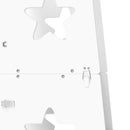 AIYAPLAY 2 in 1 Toddler Step Stool with Safety Rail for Kitchen, White