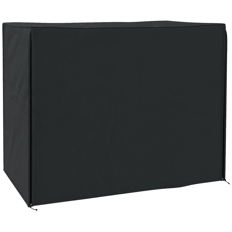Outsunny 3 Seater Garden Swing Cover, Windproof and Anti-UV, Black