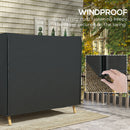 Outsunny 3 Seater Garden Swing Cover, Windproof and Anti-UV, Black