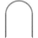 Outsunny 223cm Garden Arch Trellis, Outdoor Wedding Arbor for Roses, Vines