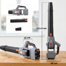 Outsunny 36V Leaf Blower Cordless With 2 X 4000mAh Batteries & Charger