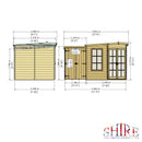 Hampton Corner Summerhouse With Side Shed