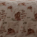 D & D Hanson Highland Cow Duvet Cover Set in Terracotta