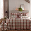 D & D Hanson Highland Cow Duvet Cover Set in Terracotta