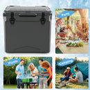 40 L Ice Chest Hard Cooler With Wheels And Handle-Grey