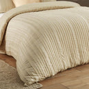 Duvet Day Harrison Stripe Tufted Duvet Set - Linen