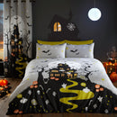 Bedlam Haunted House Duvet Cover Set in Grey