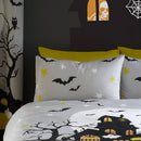 Bedlam Haunted House Duvet Cover Set in Grey