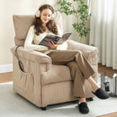 HOMCOM Massage Recliner With Quiet Motor, Power Reclining Chair, Brown