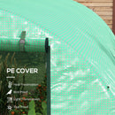 Outsunny Polytunnel Green House With Sprinkler System, Wide Door, 4 X 3(m)