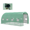 Outsunny Polytunnel Green House With Sprinkler System, Wide Door, 4 X 3(m)