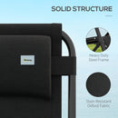 Outsunny 2 Pcs Zero Gravity Lounger Folding Recliner Chair W/ Cup Holder