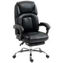 HOMCOM Office Chair, Computer Desk Chair With Spring Cushion, Black