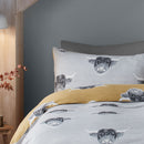 Fusion Highland Cow Duvet Cover Set in Ochre