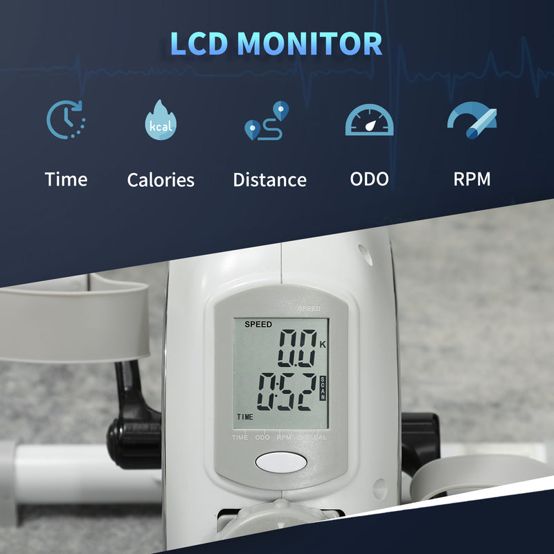 SPORTNOW Pedal Exerciser with 8-Level Magnetic Resistance